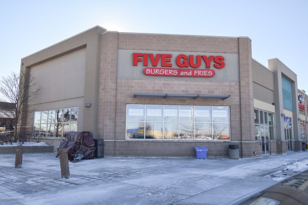 Stoney Creek Five Guys Construction Project