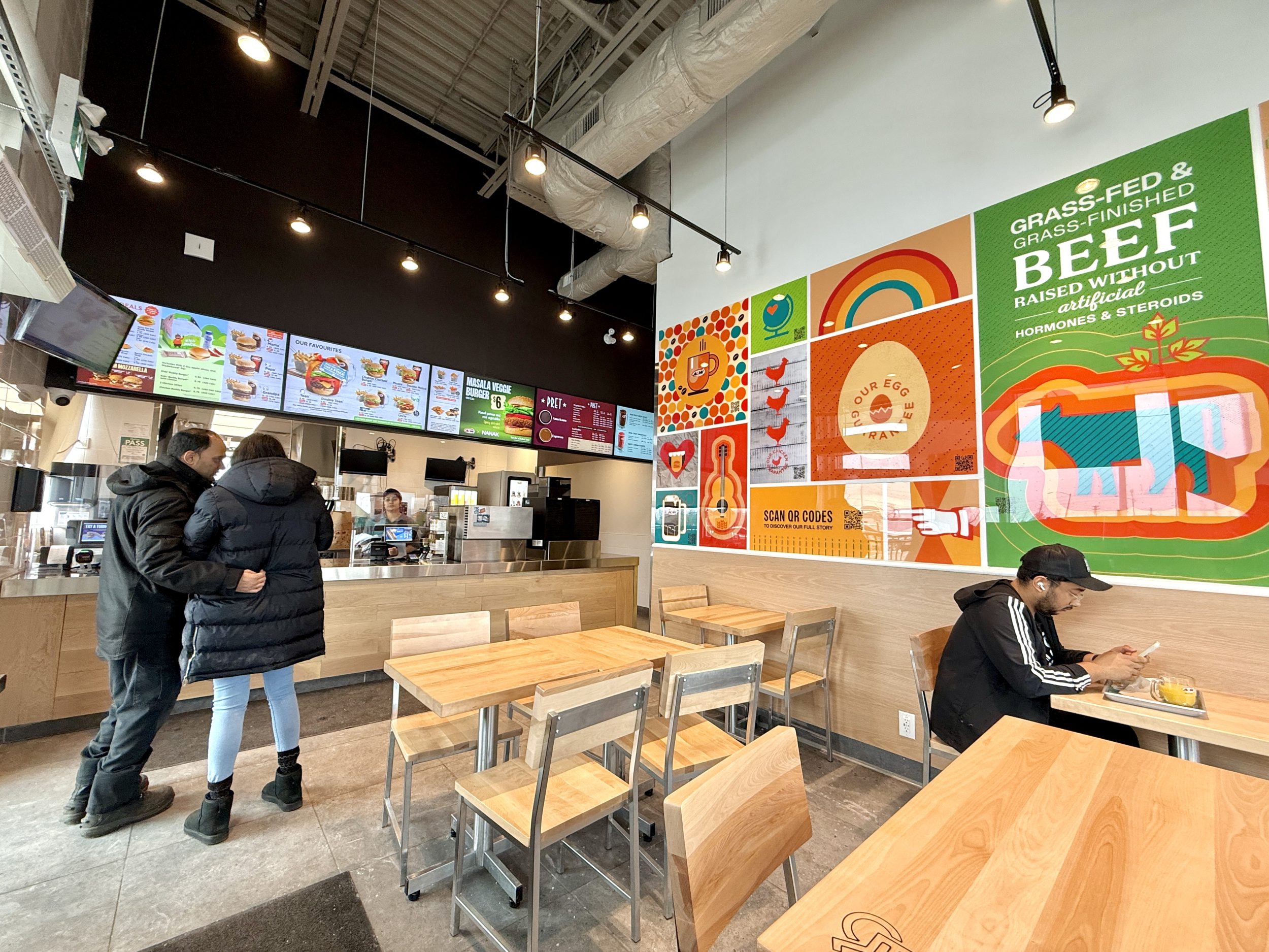New A&W Fast food Restaurant Building Construction in Toronto, ON Canada for A&W Canada