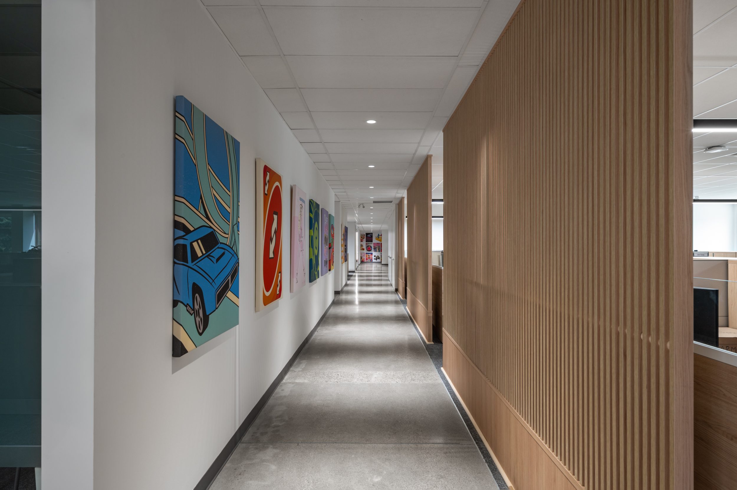 Modern Executive Office Renovation at Mattel Canada Headquarters in Mississauga Ontario