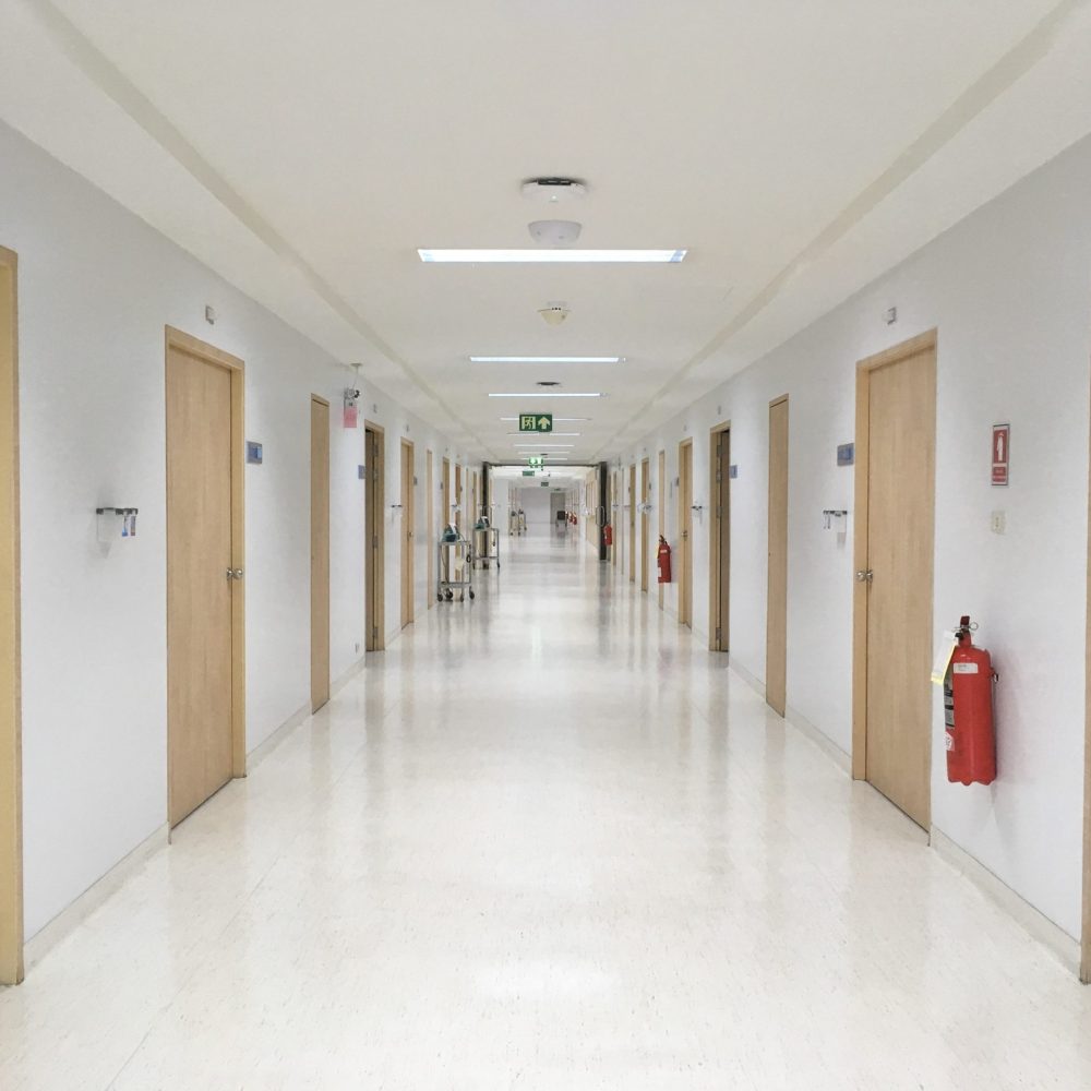 GTA General Healthcare Contractors in Toronto, ON Healthcare Contractors Finished New Hospital Hallway