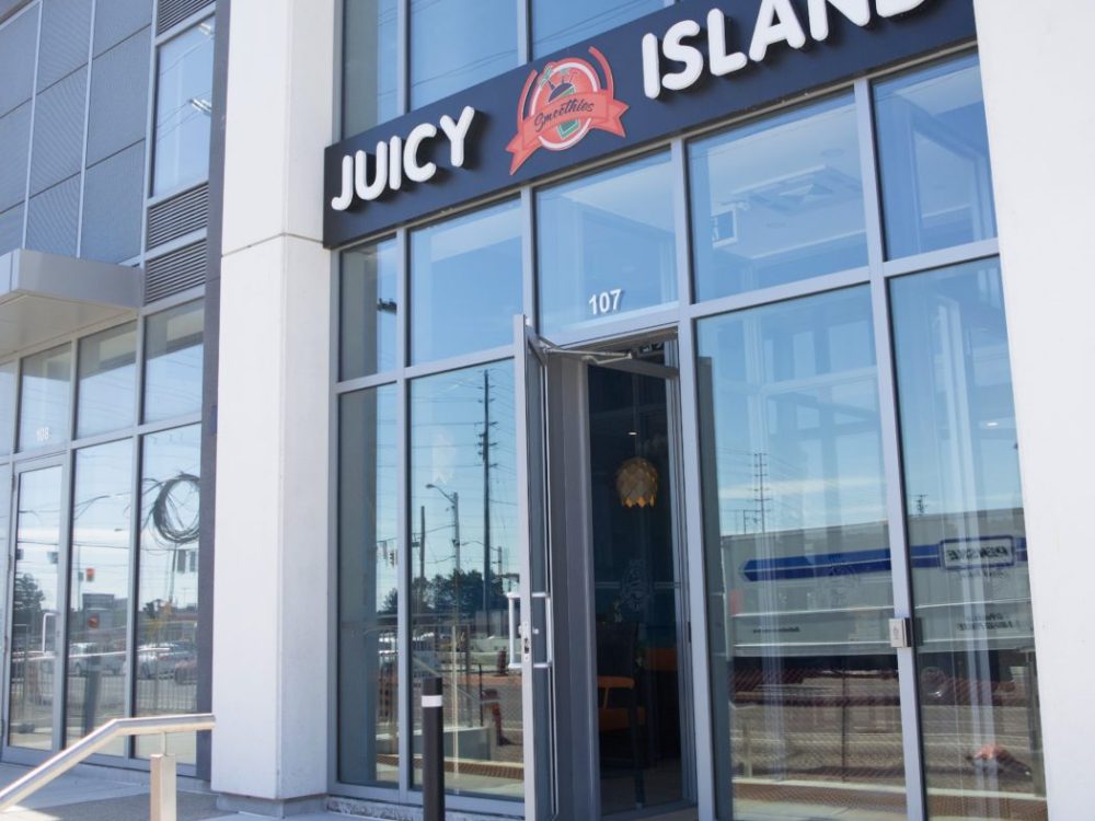 Juicy Island Juice Bar Weston and Highway 7 by GTA General Contractors